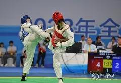 爱游戏官网 -跆拳道大奖赛上演强强对话，南城霹雳队逆转燕赵天虎队，团队配合流畅；定位球制造杀机(央视频2024跆拳道比赛梁育帅视频)